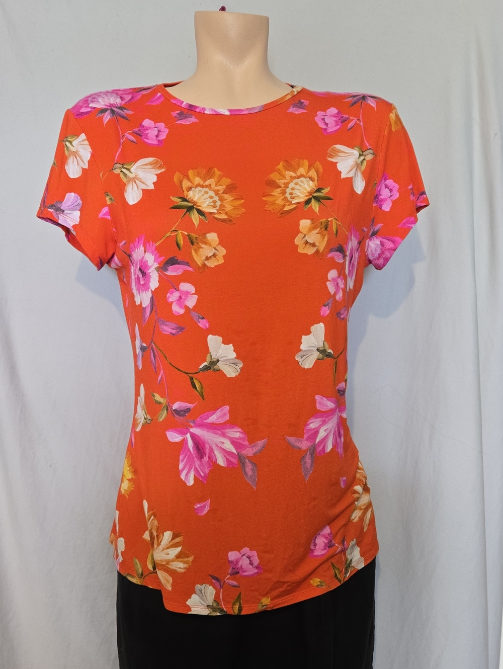 Ted Baker NWT ARBYELA Rhubarb fitted T-shirt Size 3 Floral